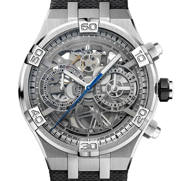 MAURICE LACROIX AIKON CHRONOGRAPH SKELETON モーリス・ラクロア アイコン クロノグラフ スケルトン AI6098-SS001-090-1