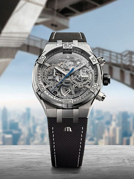 MAURICE LACROIX AIKON CHRONOGRAPH SKELETON モーリス・ラクロア アイコン クロノグラフ スケルトン AI6098-SS001-090-1