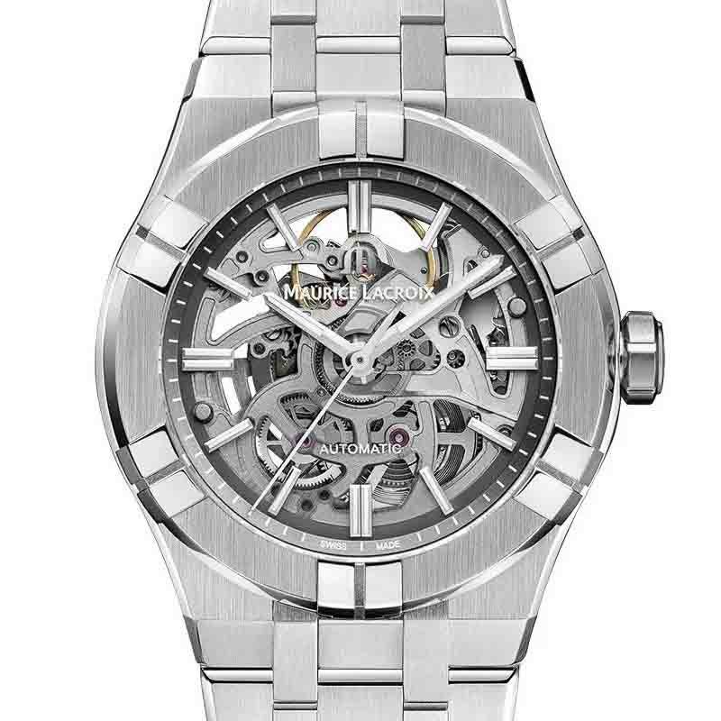 MAURICE LACROIX AIKON AUTOMATIC SKELETON 39 mm モーリス・ラクロア アイコン オートマティック スケルトン 39 mm AI6007-SS002-030-1