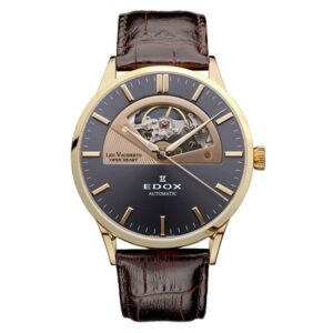 EDOX LES VAUBERTS OPEN HEART AUTOMATIC エドックス レ・ヴォベール オープンハート オートマチック 85014-37R-GIR