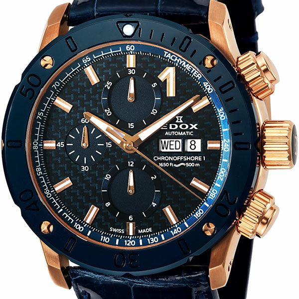 EDOX CHRONOFFSHORE-1 CHRONOGRAPH AUTOMATIC エドックス クロノオフショア1 クロノグラフ オートマチック 01122-37RBU3-BUIR3-L