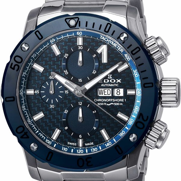 EDOX CHRONOFFSHORE-1 CHRONOGRAPH AUTOMATIC エドックス クロノオフショア1 クロノグラフ オートマチック 01122-3BU3M-BUIN3