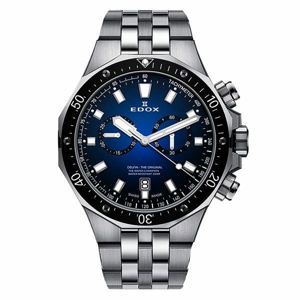 EDOX DELFIN THE ORIGINAL CHRONOGRAPH エドックス デルフィン オリジナル クロノグラフ 10109-3M-BUIN