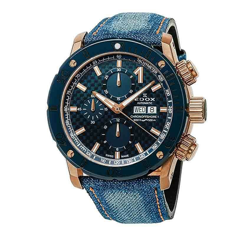 EDOX CHRONOFFSHORE-1 CHRONOGRAPH AUTOMATIC エドックス クロノオフショア1 クロノグラフ オートマティック 01122-37RBU3-BUIR3-D
