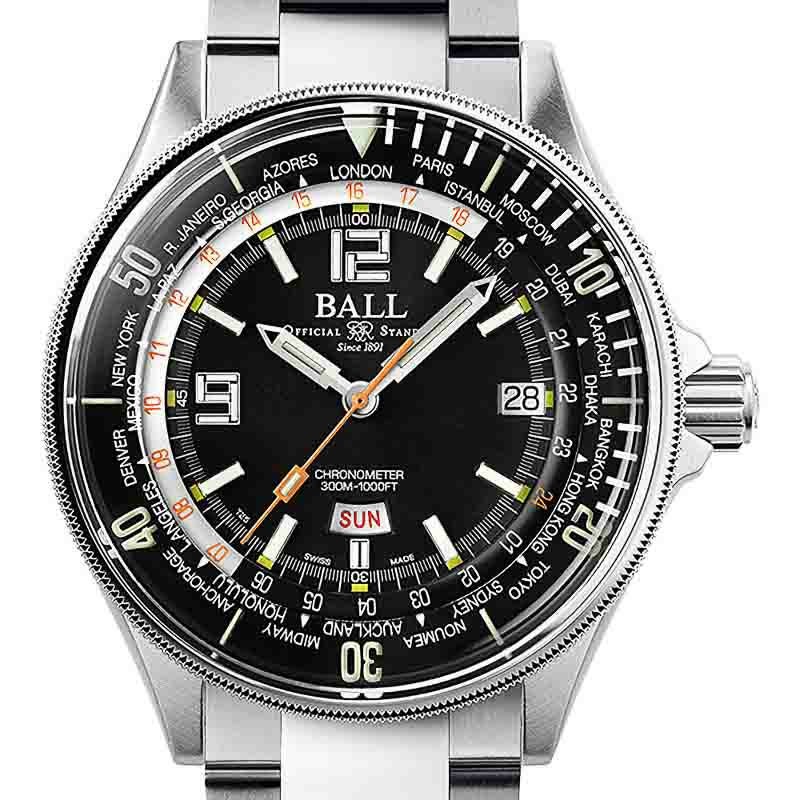 BALL WATCH DIVER WORLD TIME ボール ウォッチ ダイバー ワールドタイム DG2232A-SCJ-BK