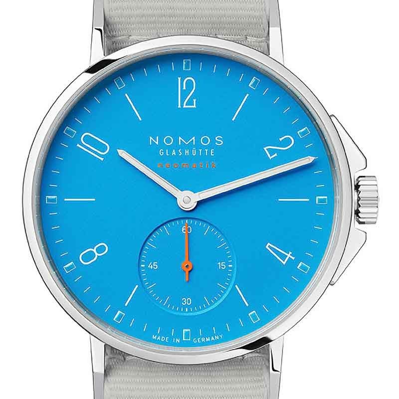 NOMOS GLASHUETTE Ahoi Neomatik Signalblau ノモス グラスヒュッテ アホイ ネオマティック シグナルブルー AH130011SB2