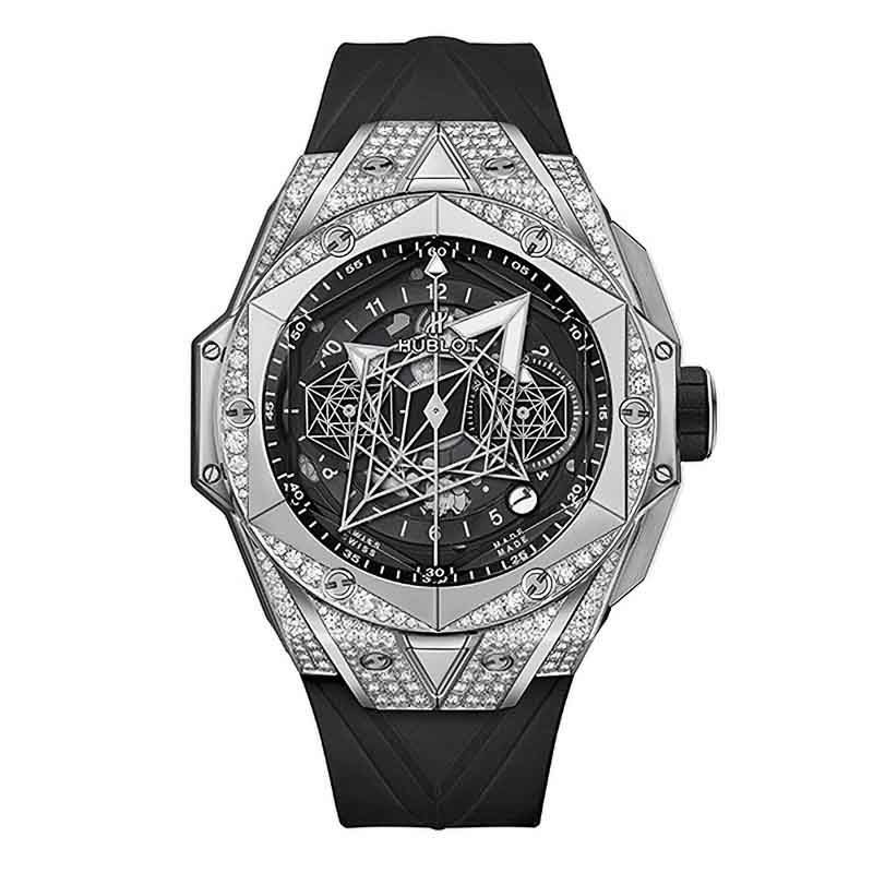 HUBLOT BIG BANG UNICO SANG BLEU II TITANIUM PAVE ウブロ ビッグ・バン ウニコ サンブルー II チタニウム パヴェ 418.NX.1107.RX.1604.MXM20