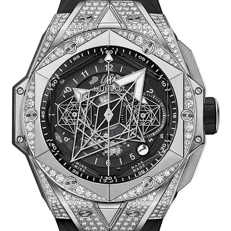 HUBLOT BIG BANG UNICO SANG BLEU II TITANIUM PAVE ウブロ ビッグ・バン ウニコ サンブルー II チタニウム パヴェ 418.NX.1107.RX.1604.MXM20
