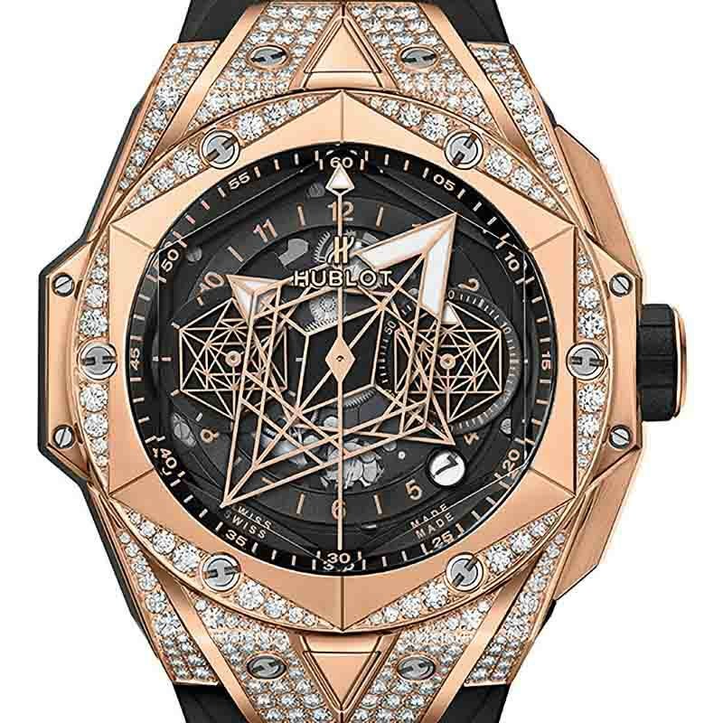 HUBLOT BIG BANG UNICO SANG BLEU II KING GOLD PAVE ウブロ ビッグ・バン ウニコ サンブルー II キングゴールド パヴェ 418.OX.1108.RX.1604.MXM20