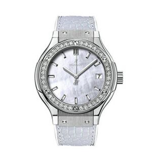 HUBLOT CLASSIC FUSION PEARL WHITE DIAMONDS ウブロ クラシック・フュージョン パールホワイト ダイヤモンド 581.NE.6070.LR.1204.JPN16
