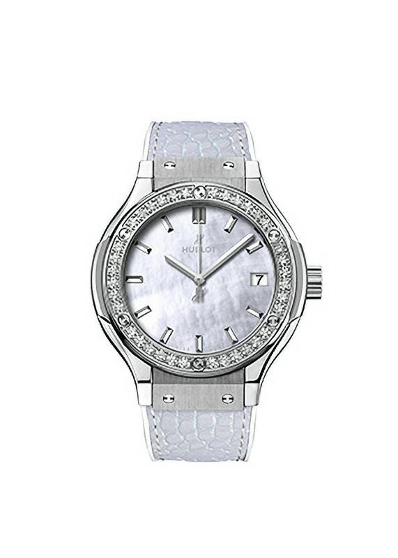 HUBLOT CLASSIC FUSION PEARL WHITE DIAMONDS ウブロ クラシック・フュージョン パールホワイト ダイヤモンド 581.NE.6070.LR.1204.JPN16