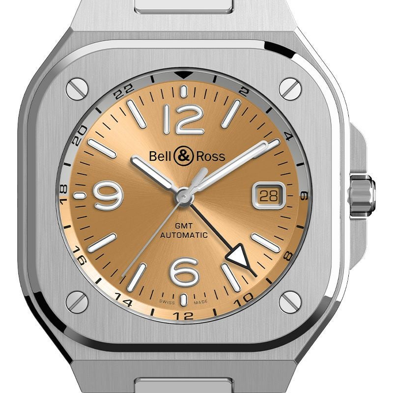 Bell & Ross BR 05 GMT AMBER JAPAN LIMITED EDITION ベル&ロス BR 05 GMT アンバー 日本限定 BR05G-CH-ST/SST