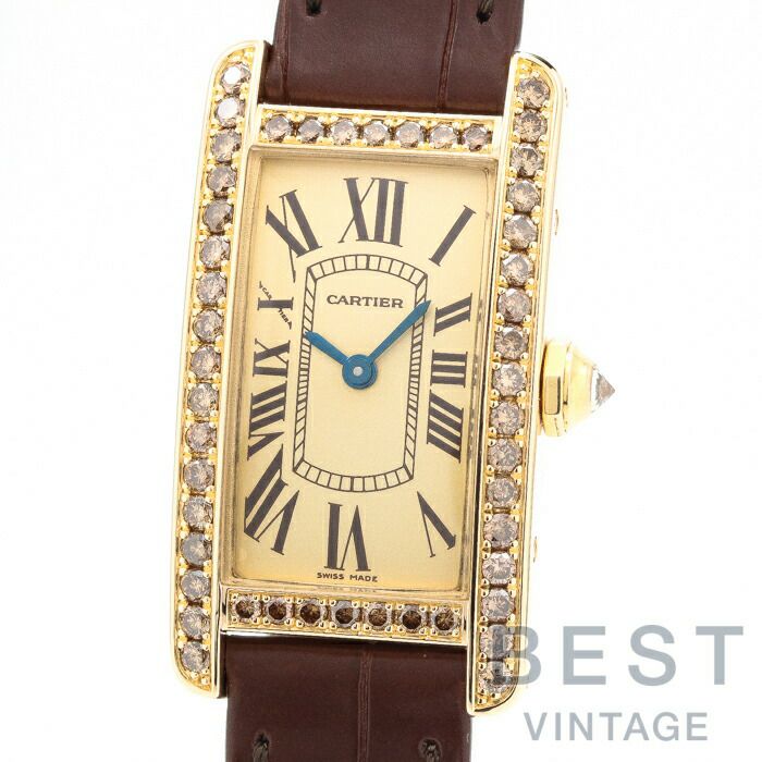 【中古】CARTIER TANK AMERICAN SM カルティエ タンクアメリカン SM WB706431