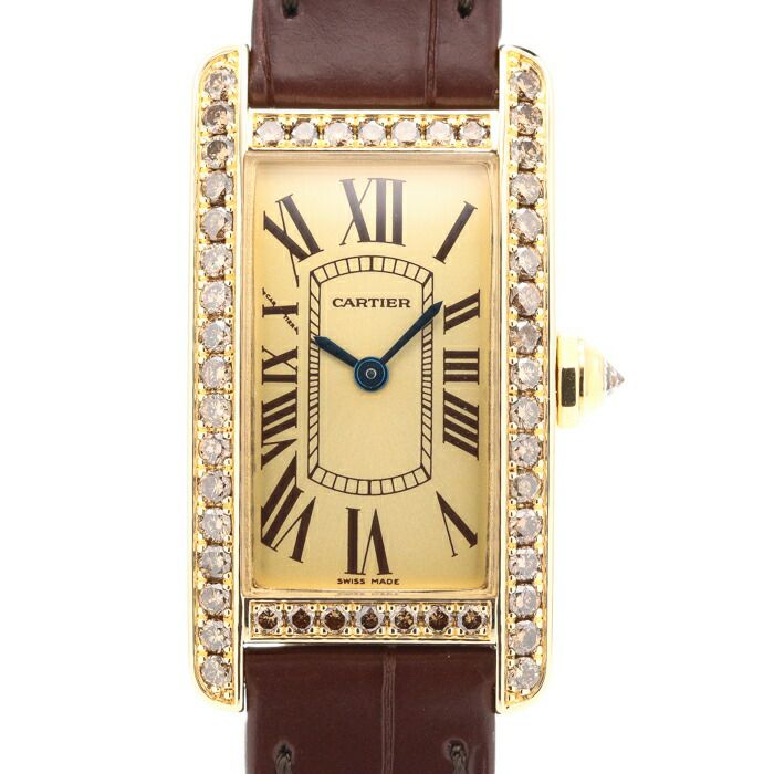 【中古】CARTIER TANK AMERICAN SM カルティエ タンクアメリカン SM WB706431