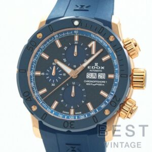 【中古】EDOX CHRONOOFFSHORE-1 CHRONOGRAPH AUTOMATIC エドックス クロノオフショア1 クロノグラフ オートマチック 01122-37RBU35-BUIR3
