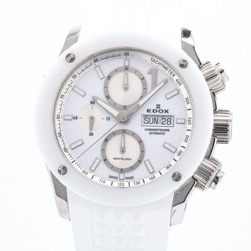 【中古】EDOX CHRONOOFFSHORE-1 CHRONOGRAPH AUTOMATIC エドックス クロノオフショア1 クロノグラフ オートマチック 01114-3B-BN-S