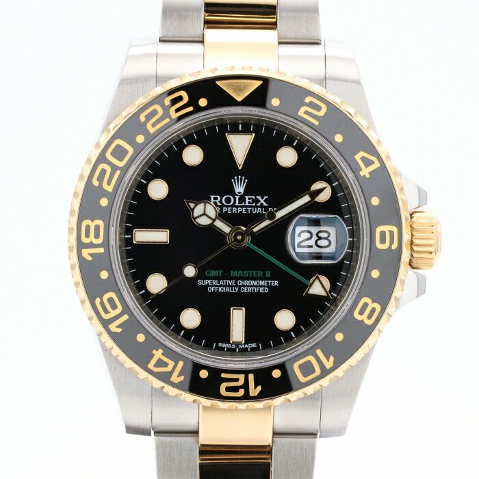 【中古】ROLEX GMT-MASTER II ロレックス GMTマスターII 116713LN