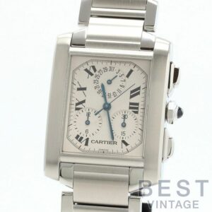 【中古】CARTIER TANK FRANCAISE EXTRA-LARGE MODEL CHRONO REFLEX カルティエ タンクフランセーズXL クロノリフレックス W51001Q3