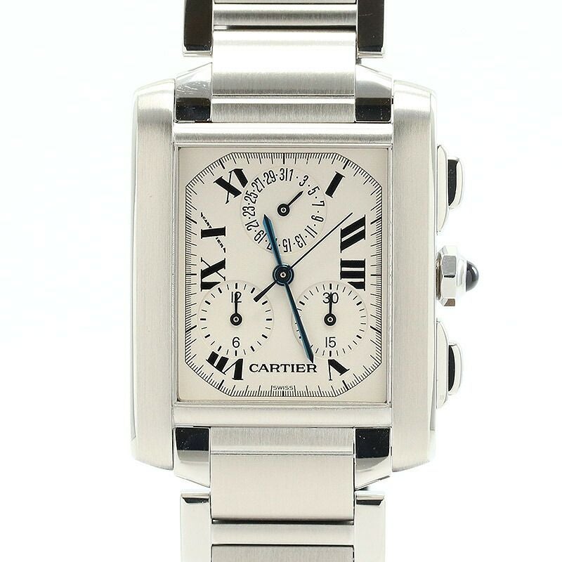 【中古】CARTIER TANK FRANCAISE EXTRA-LARGE MODEL CHRONO REFLEX カルティエ タンクフランセーズXL クロノリフレックス W51001Q3