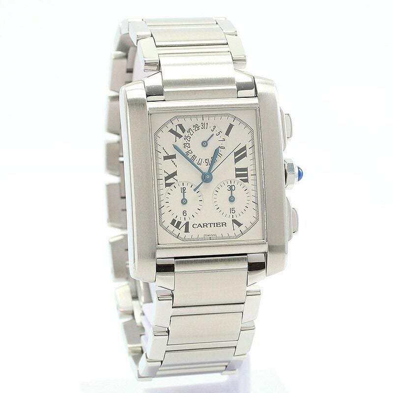 【中古】CARTIER TANK FRANCAISE EXTRA-LARGE MODEL CHRONO REFLEX カルティエ タンクフランセーズXL クロノリフレックス W51001Q3