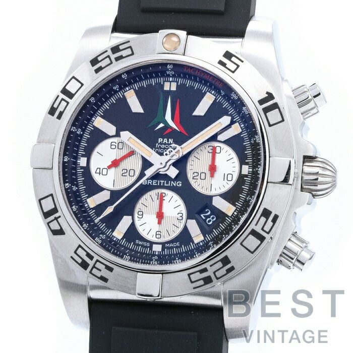 【中古】BREITLING CHRONOMAT 44 FRECCE TRICOLORI LIMITED TO 1000 ブライトリング クロノマット 44 フレッチェトリコローリ 世界限定1000本 AB01104D/BC62(A013BFTRPR)