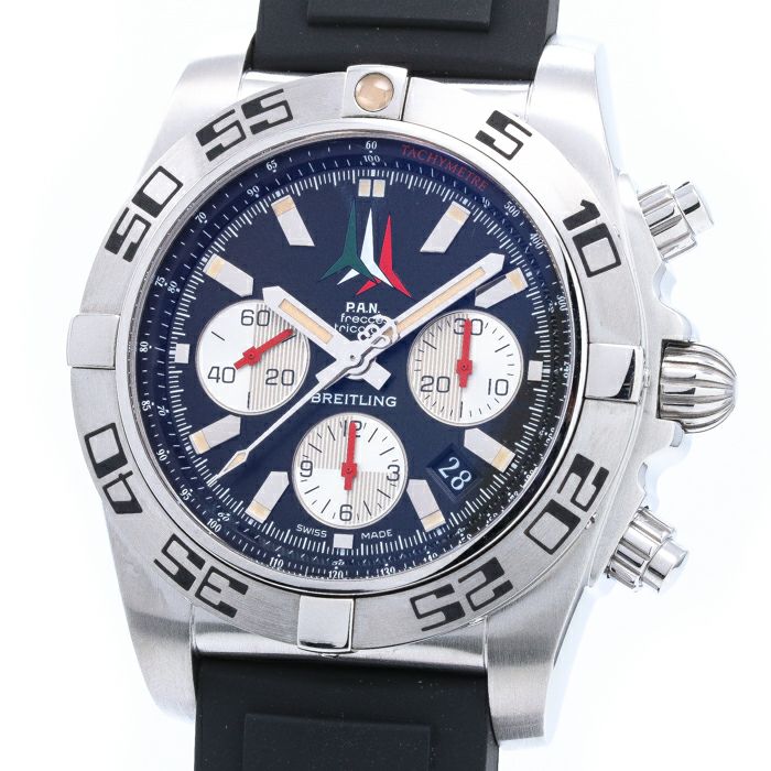 【中古】BREITLING CHRONOMAT 44 FRECCE TRICOLORI LIMITED TO 1000 ブライトリング クロノマット 44 フレッチェトリコローリ 世界限定1000本 AB01104D/BC62(A013BFTRPR)