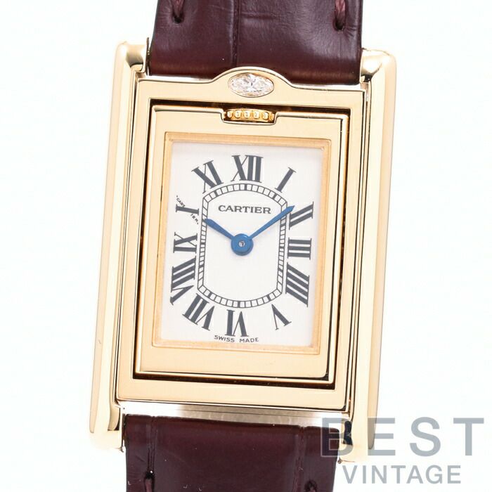 【中古】CARTIER TANK BASCULANTE SM カルティエ タンクバスキュラント SM WA201851