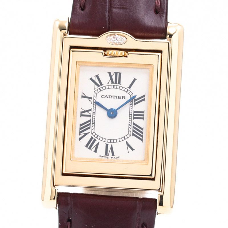 【中古】CARTIER TANK BASCULANTE SM カルティエ タンクバスキュラント SM WA201851