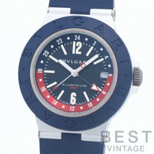 【中古】BVLGARI ALUMINUM GMT ブルガリ アルミニウムGMT BB40ATGMT(103554)