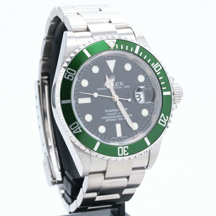 【中古】ROLEX GREEN SUBMARINER DATE ロレックス グリーン サブマリーナー デイト 16610LV