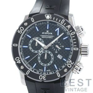 【中古】EDOX CHRONOOFFSHORE 1 CHRONOGRAPH エドックス クロノオフショア 1 クロノグラフ 10221-3-NIBU2