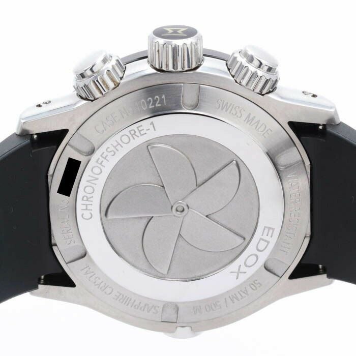 【中古】EDOX CHRONOOFFSHORE 1 CHRONOGRAPH エドックス クロノオフショア 1 クロノグラフ 10221-3-NIBU2