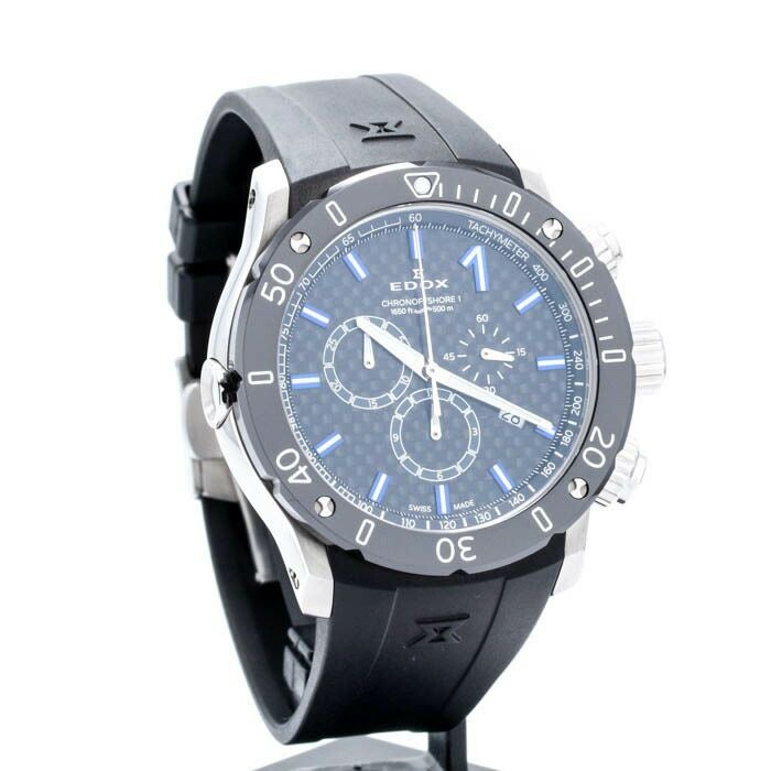 【中古】EDOX CHRONOOFFSHORE 1 CHRONOGRAPH エドックス クロノオフショア 1 クロノグラフ 10221-3-NIBU2