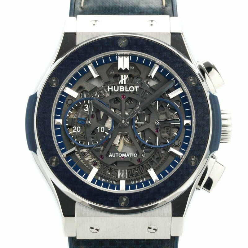 【中古】HUBLOT CLASSIC FUSION AERO FUSION CHRONOGRAPH ALL BLUE JAPAN LIMITED ウブロ クラシックフュージョン アエロフュージョン クロノグラフ オールブルー 田中将大 日本限定88本 525.NQ.0120.QR.MTK17