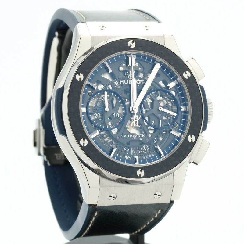【中古】HUBLOT CLASSIC FUSION AERO FUSION CHRONOGRAPH ALL BLUE JAPAN LIMITED ウブロ クラシックフュージョン アエロフュージョン クロノグラフ オールブルー 田中将大 日本限定88本 525.NQ.0120.QR.MTK17