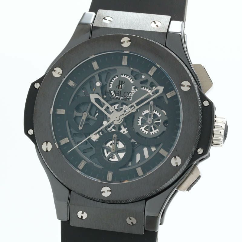 【中古】HUBLOT BIG BANG AEROBAN ALL BLACK ウブロ ビッグバン アエロバン オールブラック 世界限定500本 310.CM.1110.RX