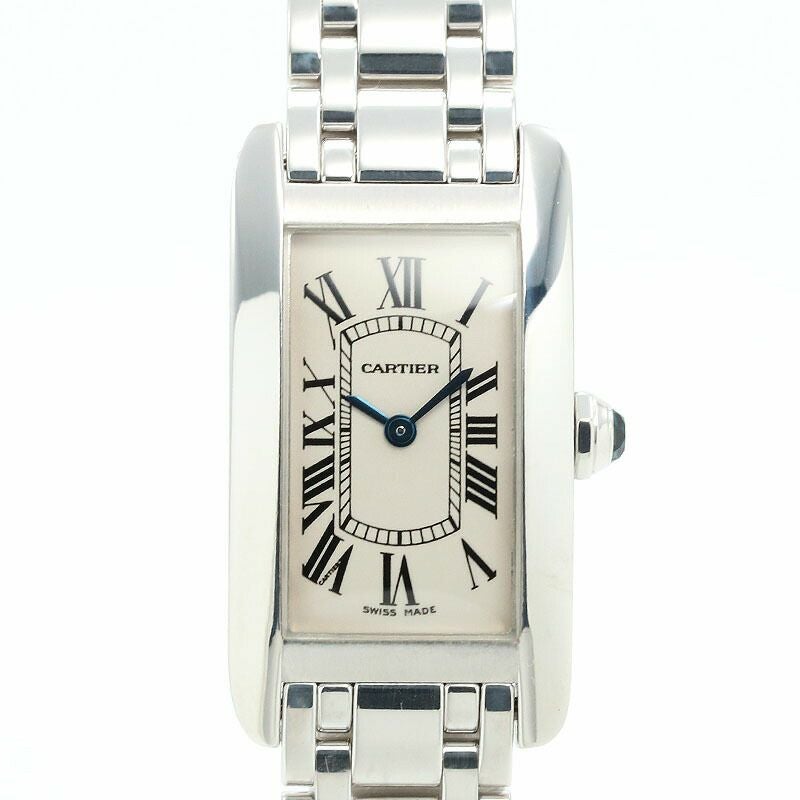 【中古】CARTIER TANK AMERICAINE WATCH SMALL MODEL カルティエ タンク アメリカン ウォッチ SM / タンクアメリカンSM W26019L1