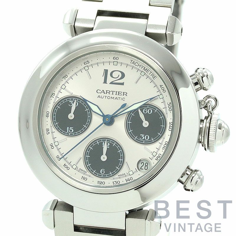 【中古】CARTIER PASHA C DE CARTIER WATCH / PASHA C CHRONOGRAPH カルティエ パシャ C ドゥ カルティエ ウォッチ / パシャC クロノグラフ W31048M7