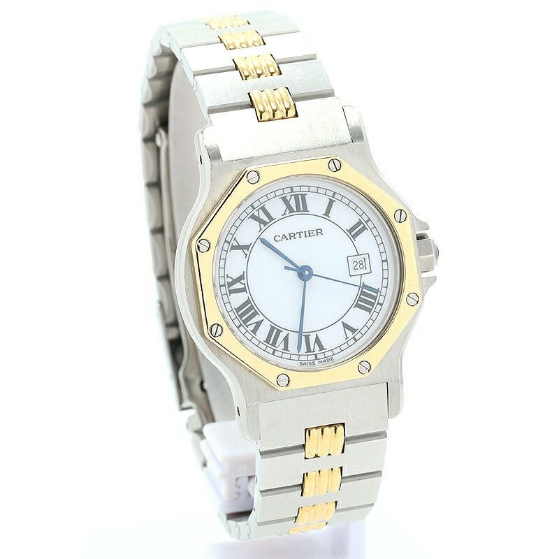 【中古】CARTIER SANTOS RONDE WATCH LARGE MODEL / SANTOS OCTAGON LARGE MODEL カルティエ サントス ロンド ウォッチ LM / サントス オクタゴン LM 81037232