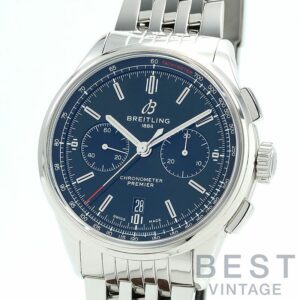 【中古】BREITLING PREMIER B01 CHRONOGRAPH 42 BRITISH RACING GREEN ブライトリング プレミエ B01 クロノグラフ 42 ベントレー ブリティッシュ・レーシング・グリーン AB0118A11L1A1