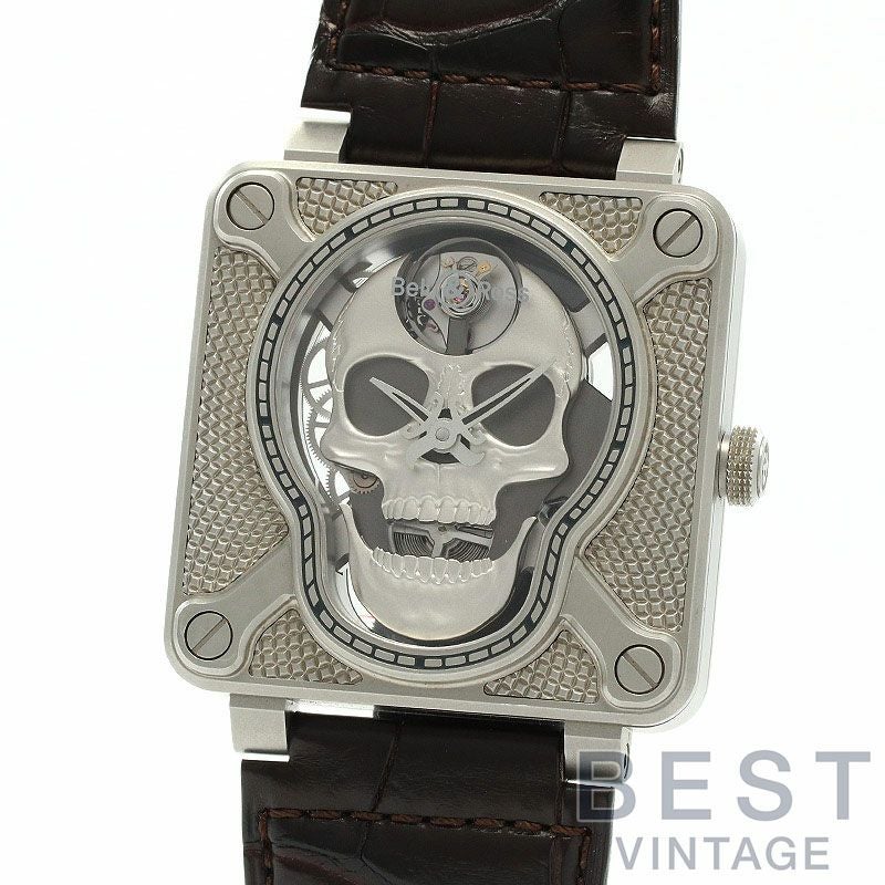 【中古】BELL & ROSS BR 01 LAUGHING SKULL LIMITED EDITION OF 500 PIECES ベル&ロス BR01 ラフィングスカル 世界限定500本 BR01-SKULL-SK-ST