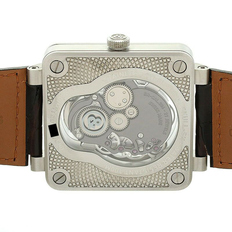 【中古】BELL & ROSS BR 01 LAUGHING SKULL LIMITED EDITION OF 500 PIECES ベル&ロス BR01 ラフィングスカル 世界限定500本 BR01-SKULL-SK-ST
