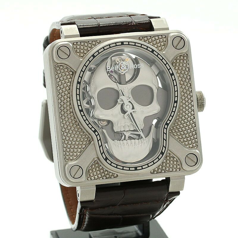 【中古】BELL & ROSS BR 01 LAUGHING SKULL LIMITED EDITION OF 500 PIECES ベル&ロス BR01 ラフィングスカル 世界限定500本 BR01-SKULL-SK-ST