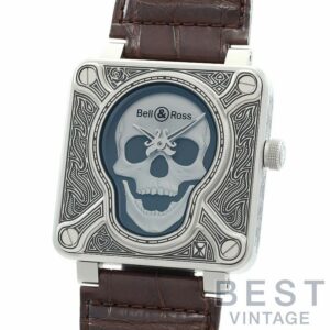 【中古】BELL & ROSS BR 01-92 BURNING SKULL LIMITED EDITION OF 500 PIECES ベル&ロス BR01-92 バーニングスカル 世界限定500本 BR01-92-SKULL-BURN/SCR
