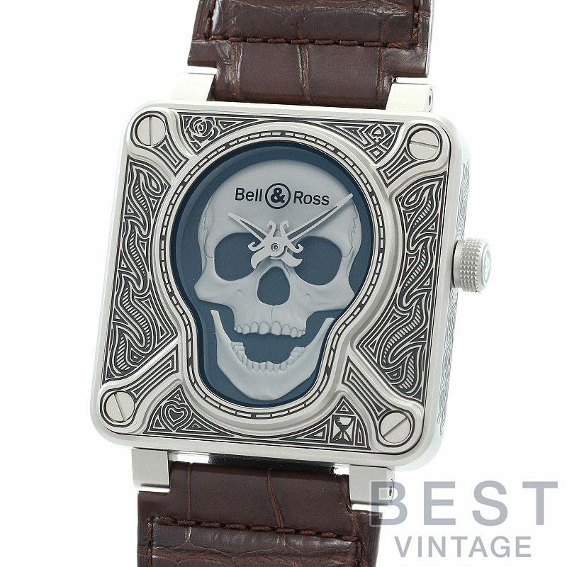 【中古】BELL & ROSS BR 01-92 BURNING SKULL LIMITED EDITION OF 500 PIECES ベル&ロス BR01-92 バーニングスカル 世界限定500本 BR01-92-SKULL-BURN/SCR