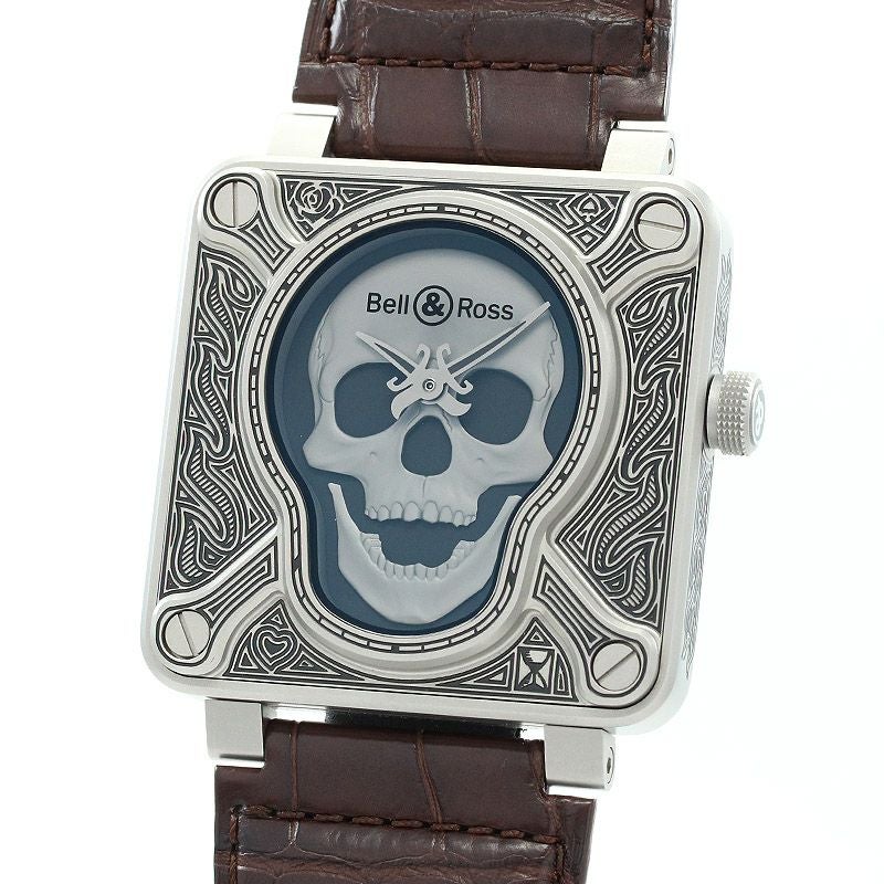 【中古】BELL & ROSS BR 01-92 BURNING SKULL LIMITED EDITION OF 500 PIECES ベル&ロス BR01-92 バーニングスカル 世界限定500本 BR01-92-SKULL-BURN/SCR