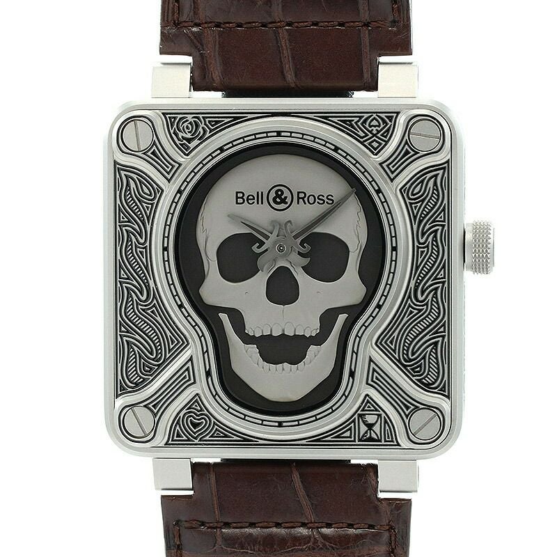 【中古】BELL & ROSS BR 01-92 BURNING SKULL LIMITED EDITION OF 500 PIECES ベル&ロス BR01-92 バーニングスカル 世界限定500本 BR01-92-SKULL-BURN/SCR