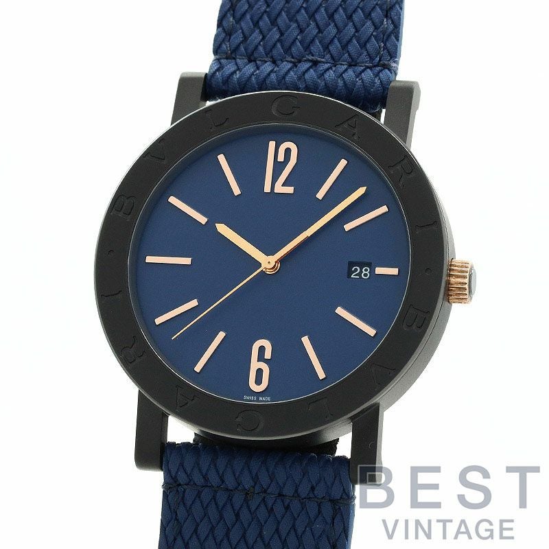 【中古】BVLGARI BVLGARI BVLGARI SOLO TEMPO ブルガリ ブルガリブルガリ ソロテンポ 103133 (BB41C3BSVD/MB)