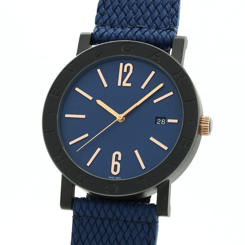 【中古】BVLGARI BVLGARI BVLGARI SOLO TEMPO ブルガリ ブルガリブルガリ ソロテンポ 103133 (BB41C3BSVD/MB)