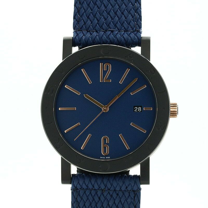 【中古】BVLGARI BVLGARI BVLGARI SOLO TEMPO ブルガリ ブルガリブルガリ ソロテンポ 103133 (BB41C3BSVD/MB)